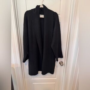 Anthropologie Charcoal Wool Blend Outerwear